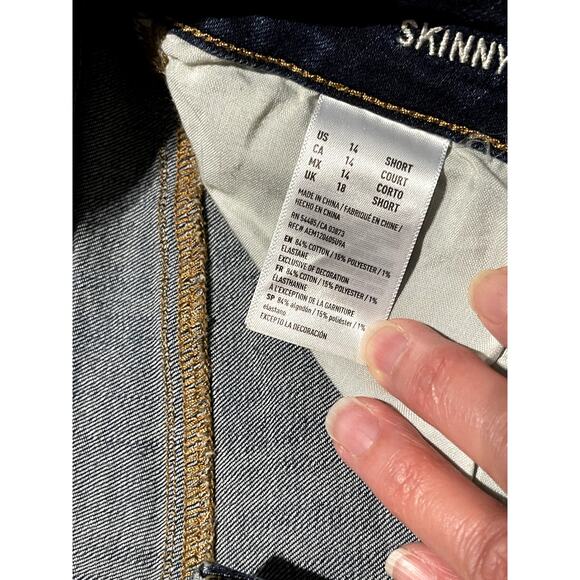 American Eagle Outfitters Dark Blue Women's Jeans 14 Short - Picture 5 of 9